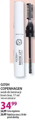 Hebe wosk do laminacji brwi clear, 17 ml GOSH COPENHAGEN oferta