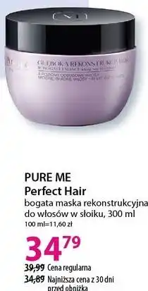 Hebe PURE ME Perfect Hair bogata maska rekonstrukcyjna do włosów w słoiku oferta