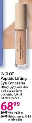 Hebe INGLOT Peptide Lifting Eye Concealer liftingujący korektor pod oczy, różne odcienie oferta