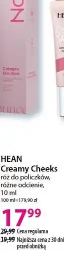 Hebe HEAN Creamy Cheeks róż do policzków, różne odcienie oferta
