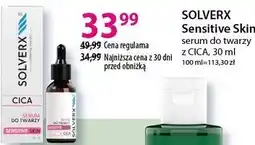 Hebe SOLVERX Sensitive Skin serum do twarzy z CICA oferta