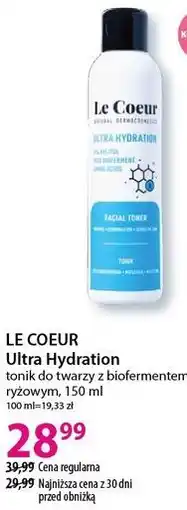 Hebe Ultra Hydration tonik do twarzy z biofermentem ryżowym, 150 ml LE COEUR oferta