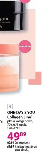 Hebe ONE-DAY'S YOU Collagen Line* płatki kolagenowe, 70 szt./1 opak oferta