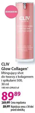 Hebe CLIV Glow Collagen liftingujący shot do twarzy z kolagenem i spikułami 500 oferta