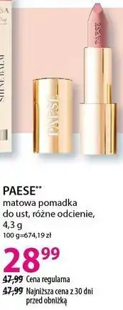 Hebe PAESE** matowa pomadka do ust, różne odcienie oferta