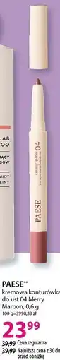 Hebe kremowa konturówka do ust 04 Merry Maroon, 0,6 g PAESE oferta