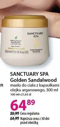 Hebe SANCTUARY SPA Golden Sandalwood masło do ciała z kapsułkami olejku arganowego oferta