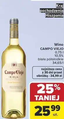 Carrefour Wino CAMPO VIEJO oferta