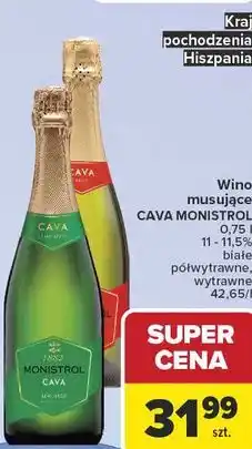 Carrefour Wino musujące CAVA MONISTROL oferta