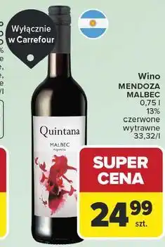 Carrefour Wino MENDOZA MALBEC oferta