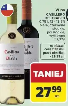 Carrefour Wino CASILLERO DEL DIABLO oferta