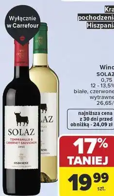 Carrefour Wino SOLAZ oferta
