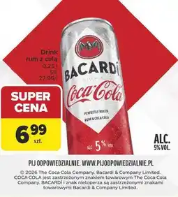 Carrefour Drink rum z colą Bacardi oferta