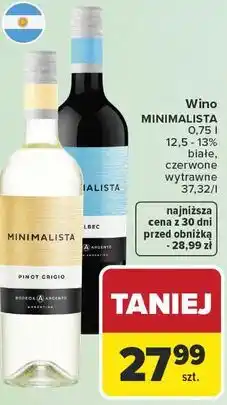 Carrefour Wino MINIMALISTA oferta