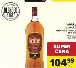 Carrefour Whisky szkocka GRANT'S TRIPLE WOOD oferta