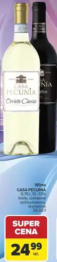 Carrefour Wino CASA PECUNIA oferta