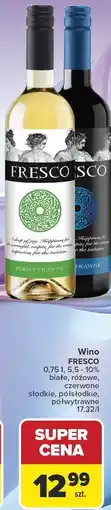 Carrefour Wino FRESCO oferta