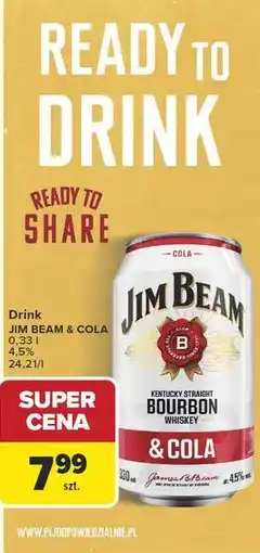 Carrefour Drink JIM BEAM & COLA oferta