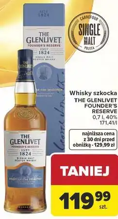 Carrefour Whisky szkocka THE GLENLIVET FOUNDER'S RESERVE oferta