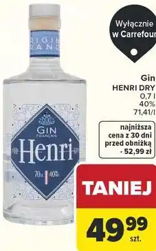 Carrefour Gin HENRI DRY oferta