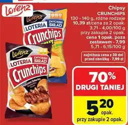 Carrefour Chipsy CRUNCHIPS 130-140 g, różne rodzaje oferta