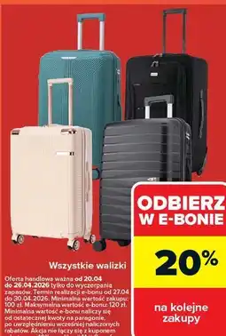 Carrefour Wszystkie walizki oferta