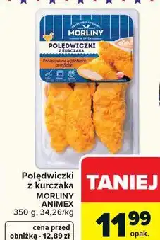 Carrefour Polędwiczki z kurczaka MORLINY ANIMEX oferta