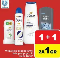 Carrefour Wszystkie dezodoranty, żele pod prysznic marki Dove oferta