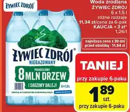 Carrefour Woda źródlana ŻYWIEC ZDRÓJ oferta