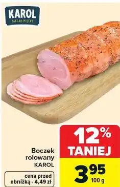 Carrefour Boczek rolowany KAROL oferta