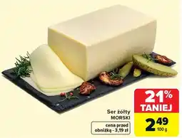 Carrefour Ser żółty MORSKI oferta