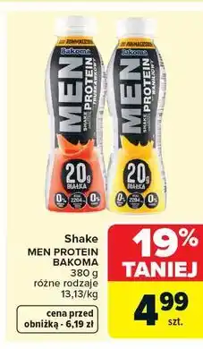 Carrefour Shake MEN PROTEIN BAKOMA oferta