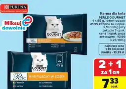 Carrefour Karma dla kota PERLE GOURMET 4 x 85 g, różne rodzaje oferta