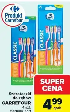 Carrefour Szczoteczki do zębów CARREFOUR 4 szt. medium, soft oferta
