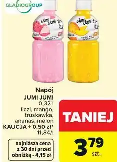 Carrefour Napój JUMI JUMI 0,32 l, liczi, mango, truskawka, ananas, melon oferta