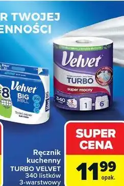 Carrefour Ręcznik kuchenny TURBO VELVET oferta