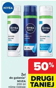 Carrefour Żel do golenia* NIVEA 200 ml różne rodzaje oferta