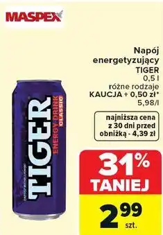 Carrefour Napój energetyzujący TIGER oferta