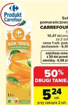 Carrefour Sok pomarańczowy CARREFOUR oferta