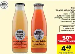 Carrefour Sok BRACIA SADOWNICY 0,75 l, różne rodzaje oferta