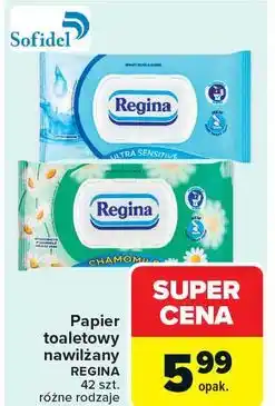 Carrefour Papier toaletowy nawilżany REGINA oferta