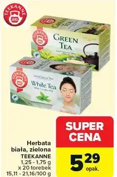 Carrefour Herbata biała, zielona TEEKANNE oferta