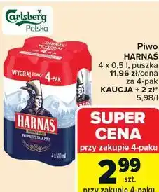 Carrefour Piwo HARNAŚ oferta