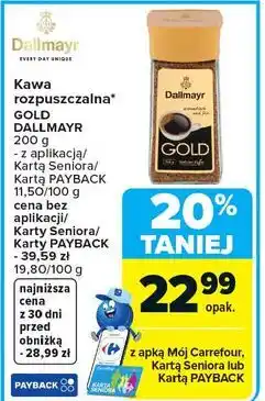 Carrefour Kawa rozpuszczalna GOLD DALLMAYR oferta