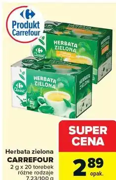 Carrefour Herbata zielona CARREFOUR oferta