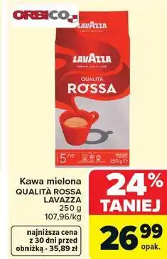 Carrefour Kawa mielona QUALITÀ ROSSA LAVAZZA oferta