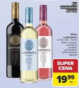Carrefour Wino Labyrinth Red Semi Sweet oferta