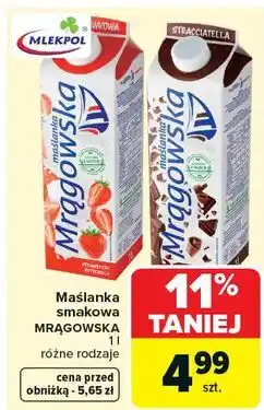 Carrefour Maślanka stracciatella Mrągowska oferta