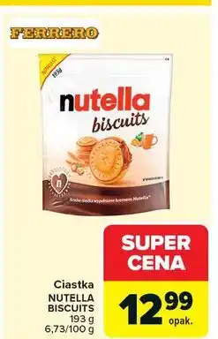 Carrefour Ciastka z kremem Nutella Biscuits oferta