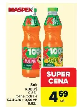 Carrefour Sok jabłko-banan-marchew Kubuś 100% oferta